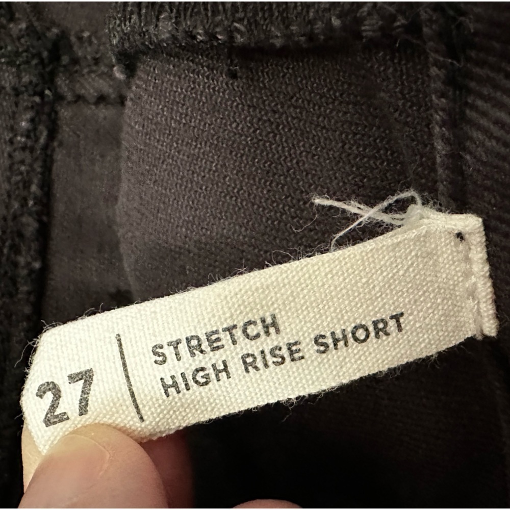 PACSUN Stretch High-Rise Shorts Black Denim Women’s Size 27. - Picture 8 of 15